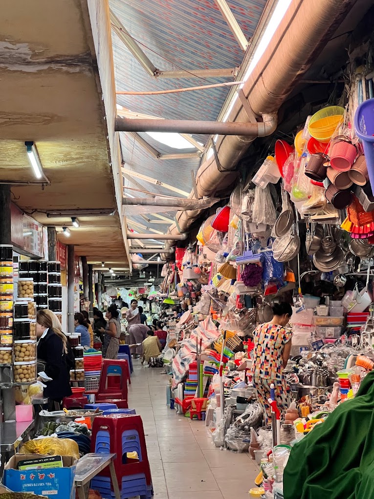 This vibrant stall at Con Market captures the essence of local life in Da Nang. Overflowing with fresh produce, traditional snacks, and handmade goods, the stall invites visitors to explore the rich flavors and textures of Vietnamese cuisine. The bustling atmosphere and friendly vendors create a lively shopping experience, making it a must-visit spot for anyone looking to indulge in authentic local culture.