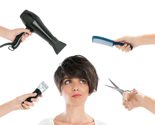 A woman contemplates whether to cut her hair in the lunar month of July, reflecting a moment of introspection.