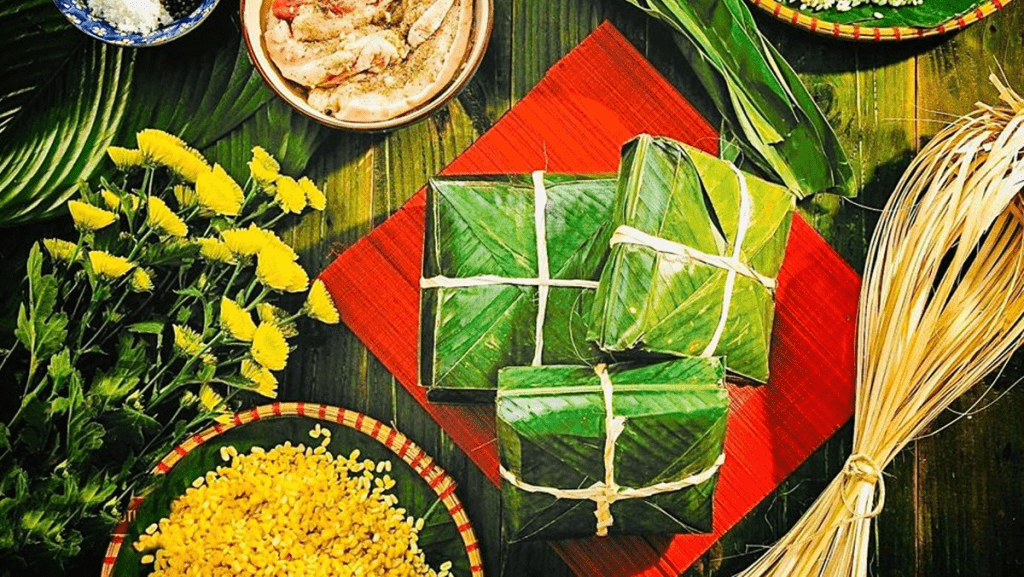 It is a traditional cake of the Vietnamese people, meant to express the gratitude of descendants towards their ancestors and the earth.